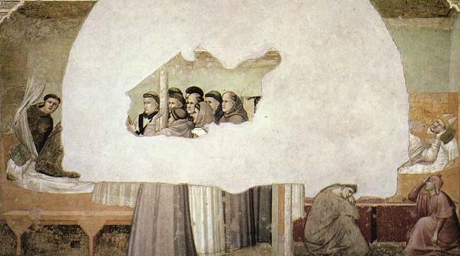 GIOTTO di Bondone Vision of the Ascension of St Francis